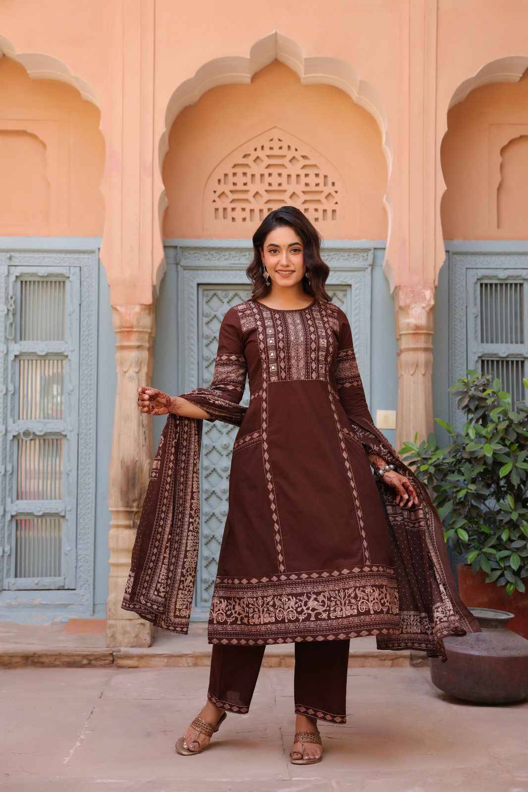 K 927 By Fashid 01 to 06 Series Designer Collection Beautiful Stylish Fancy Colorful Party Wear & Occasional Wear Pure cotton Embroidery Kurtis At Wholesale Price
